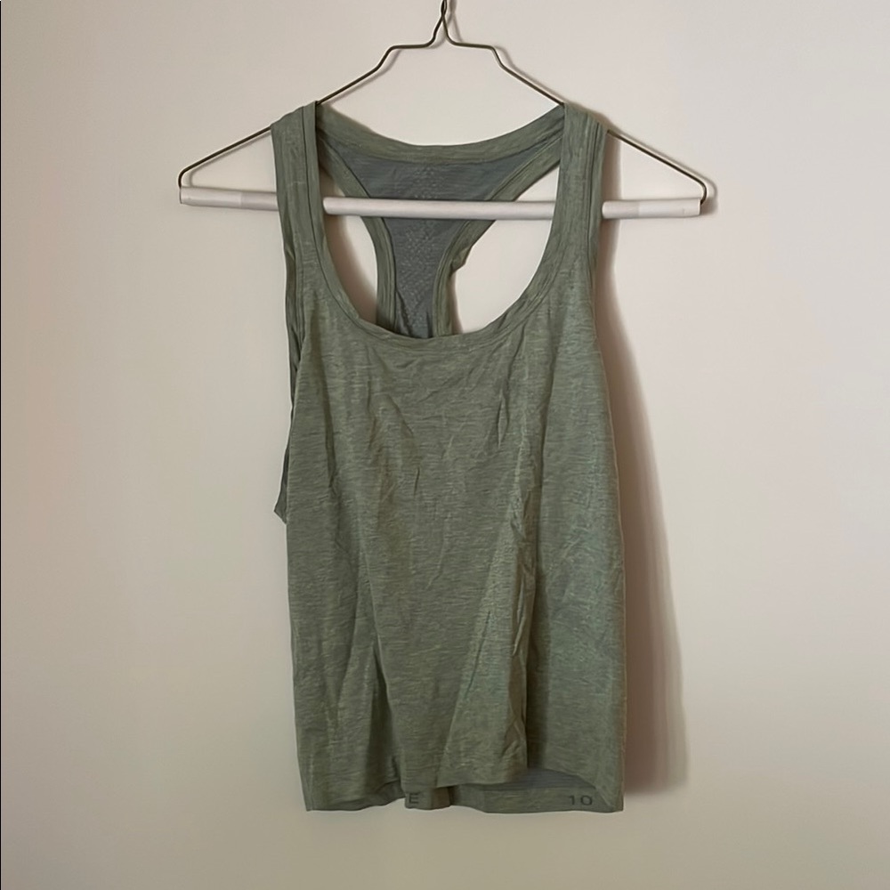 Lululemon Athletica Green Tank Top Racerback
